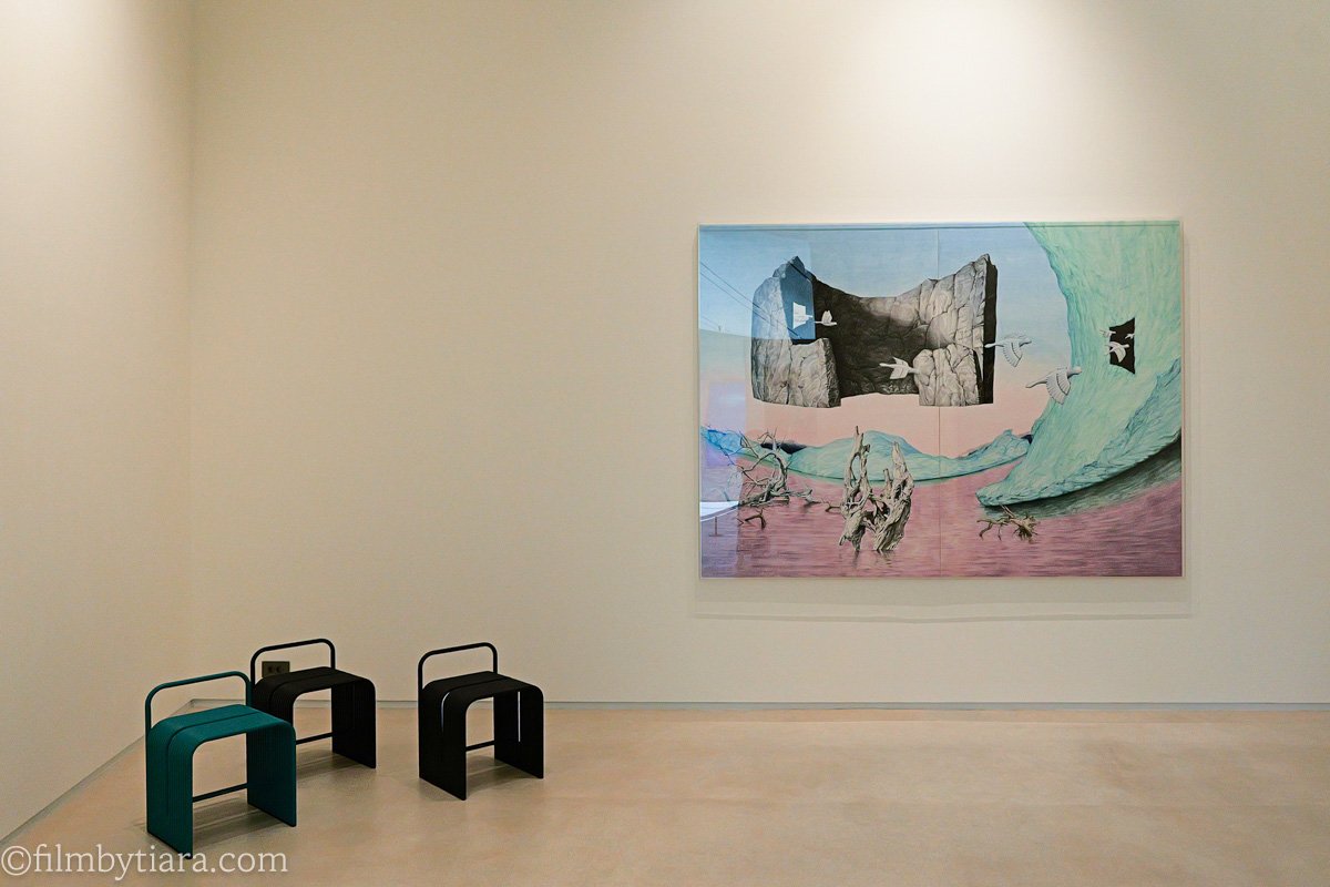 Painting on display inside Art Sanctum Gallery at FOREST AG405